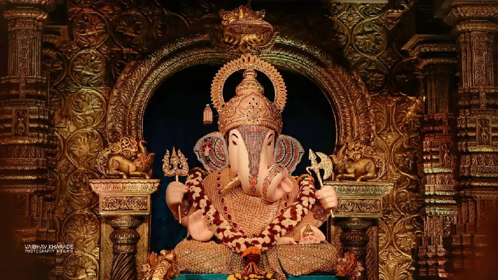 Ganpati 4 k wallpaper for pc dagdhusheth.webp