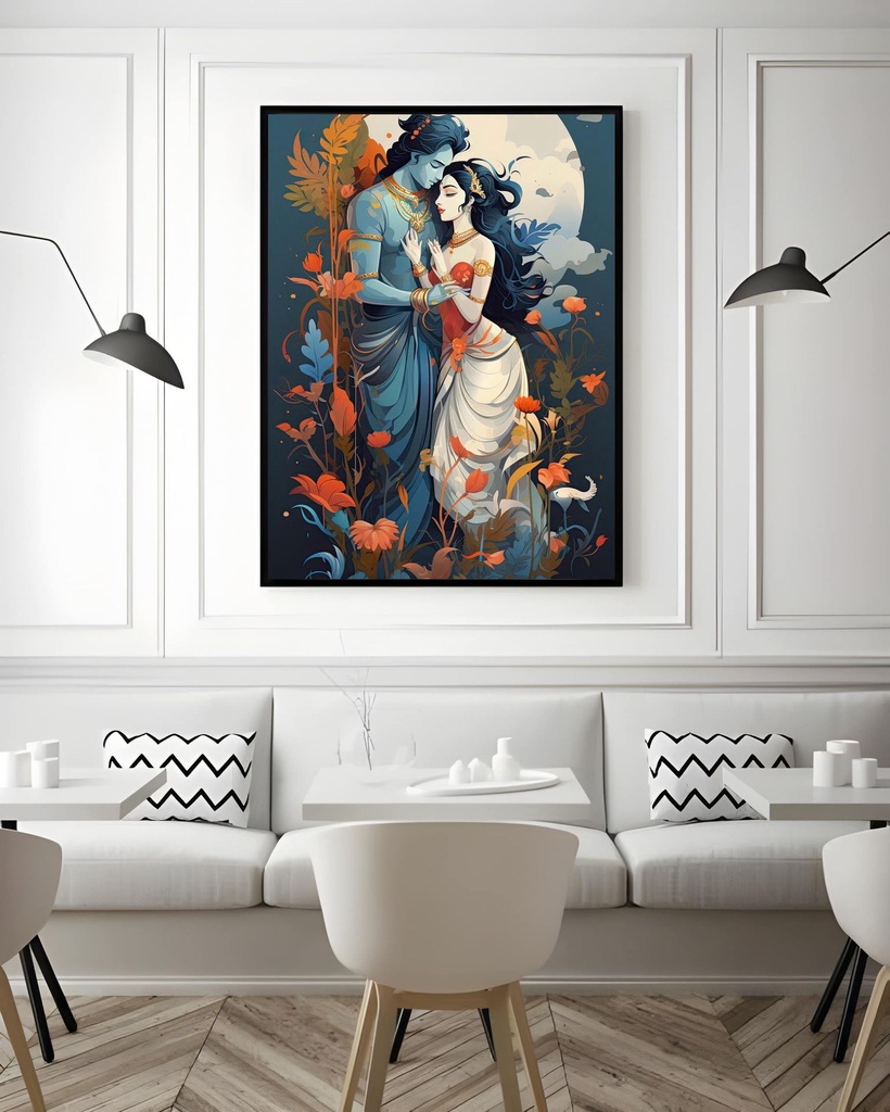 Couple made in Heaven (Matte Print, Black, A4 | 21 × 29.7 | 8.27 × 11.69)
