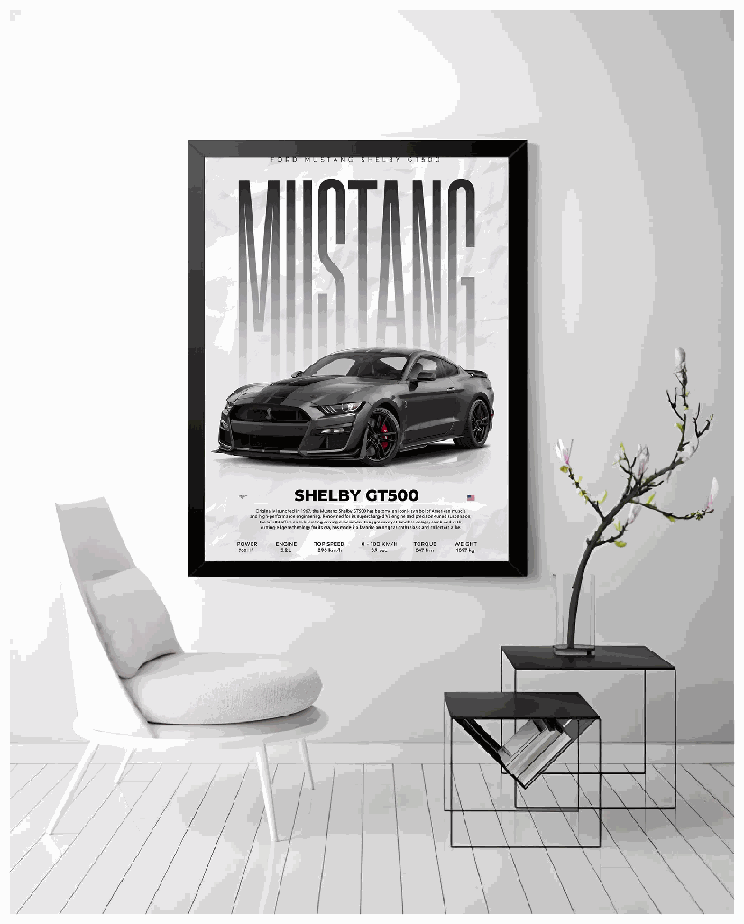 Ford Mustang Power (A4 | 21 × 29.7 | 8.27 × 11.69)