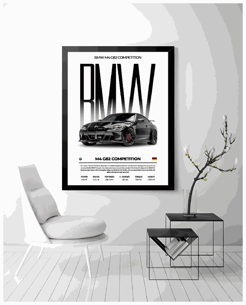 BMW M4 Competition Power (A4 | 21 × 29.7 | 8.27 × 11.69)