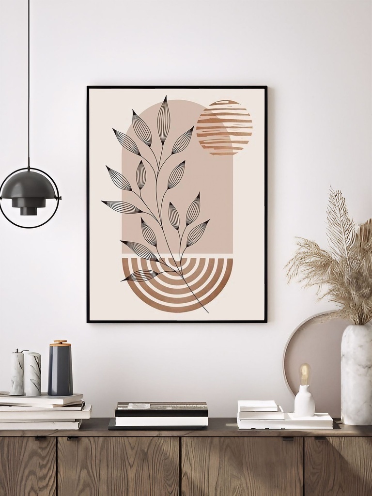 Leaves and Arc (A4 | 21 × 29.7 | 8.27 × 11.69)