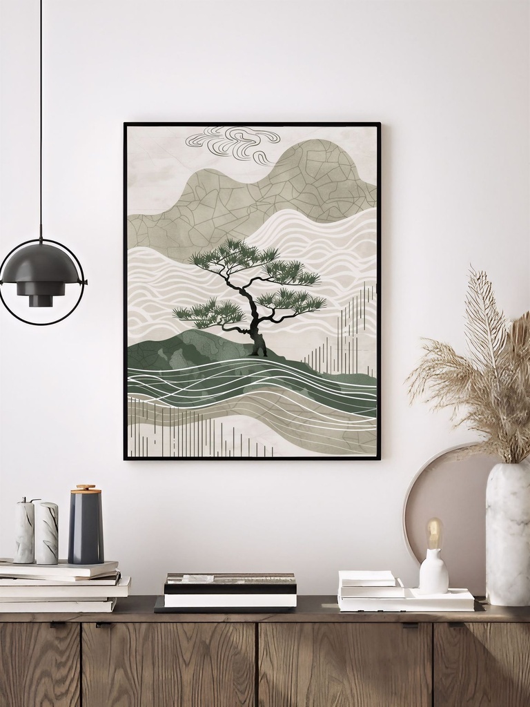Bonsai Frames (Matte Print, Black, A4 | 21 × 29.7 | 8.27 × 11.69)